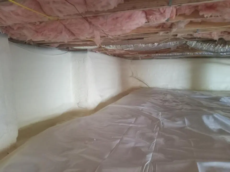 Crawl space encapsulation with closed-cell spray foam for Roof Maintenance in Annville